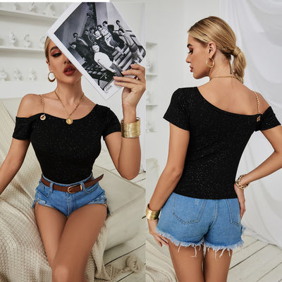 Sexy hangers dames camisole vest versierd hoge lage schouders Casual katoenen tops