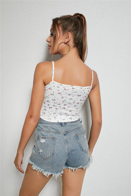 Kleine frisse dames camisoel vest bloemen kant vest top patchwork hangers mode