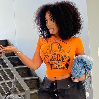 Hottie Monogram Print Korte mouw Top Sexy Slim Fit T-shirts Midriff Hipster Tee