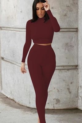 Slimme meest sexy trainingskleding mode solide kleur casual crop sexy fitness outfits
