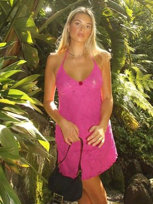 Custom nieuwe mode sexy volwassen stijl kant kant korte tas heup band jurk