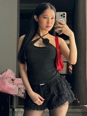 Nieuwe mode sexy kruiden geborduurde kant op halter slanke taille solide kleur vest