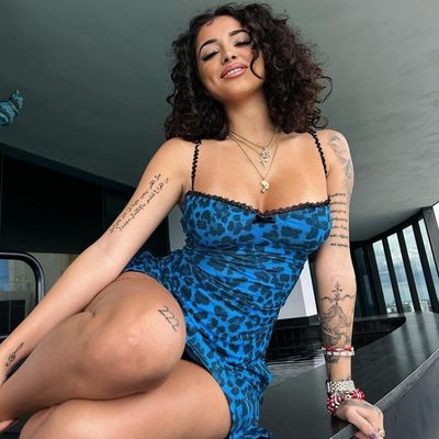 Zomer nieuwe mode print zijkant slit maat kant halter jurk